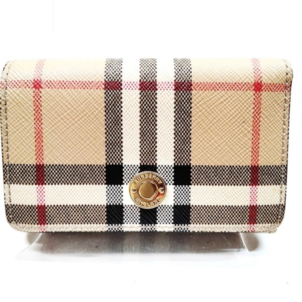 Burberry Nova Check PVC Beige Wallet